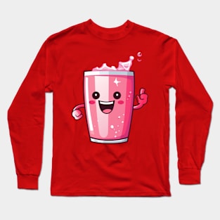 Soft drink cute T-Shirt cute giril Long Sleeve T-Shirt